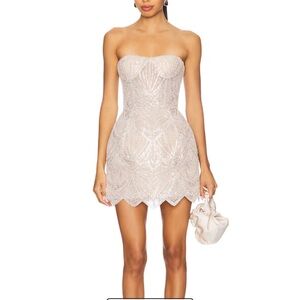 Giselle Blanc Mini Dress in White -Bronx and Banco